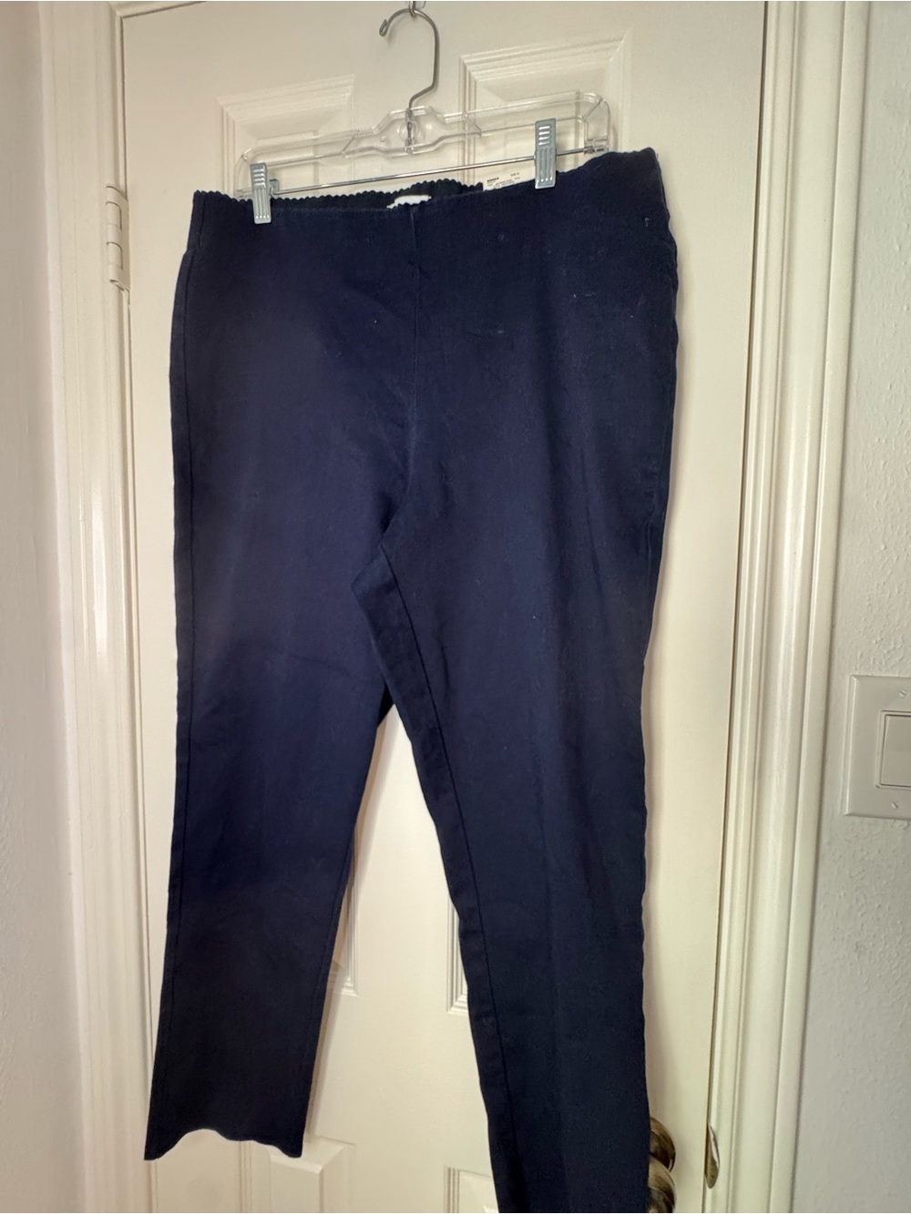 Elle Navy Skinny Pull-On Pants